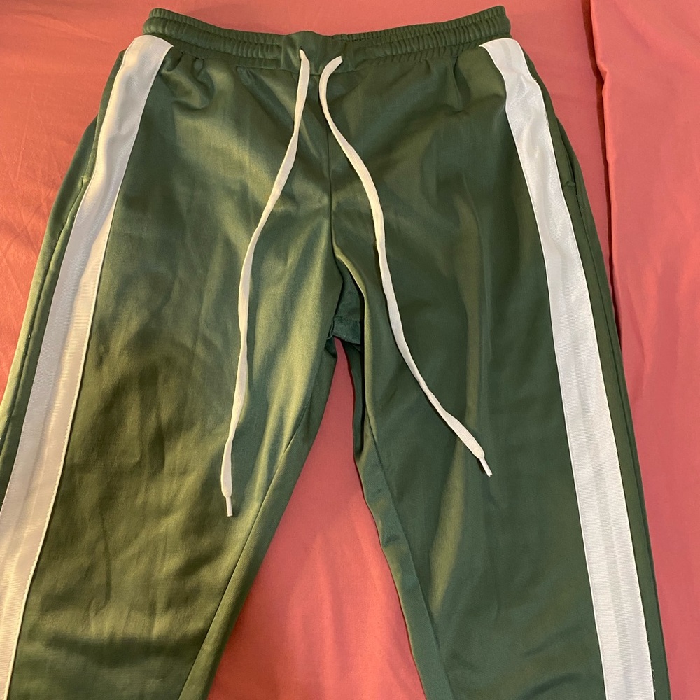 Derek Heart Track Pants, Size M